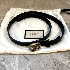 Black Gucci belt - thin